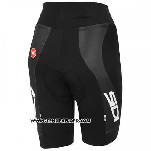 2014 Maillot Ciclismo Castelli SIDI Noir et Blanc Manches Courtes et Cuissard